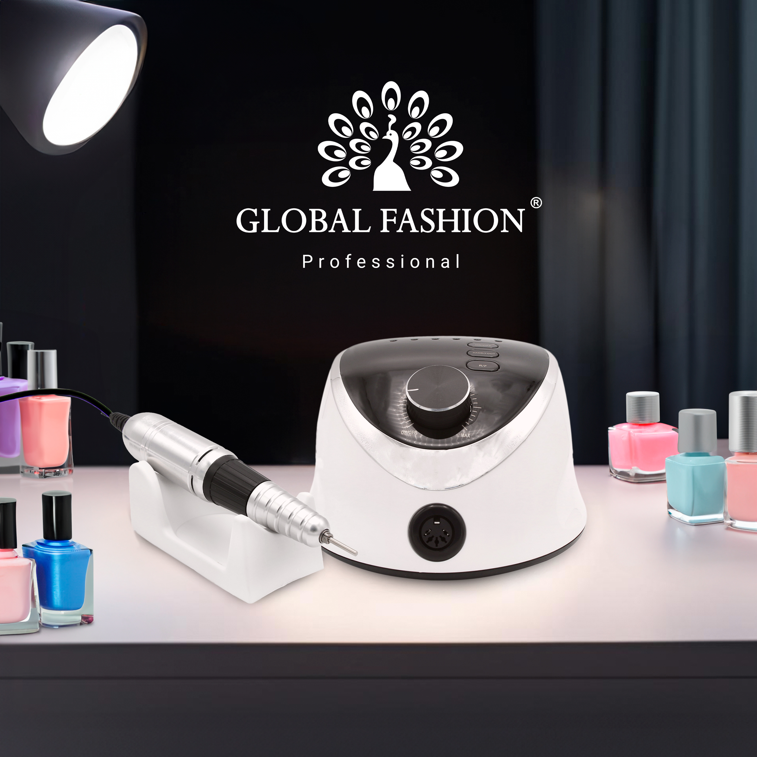 Freza electrica unghii profesionala M12 Global Fashion 68w 35000 rpm - produsul de top de la Global Fashion