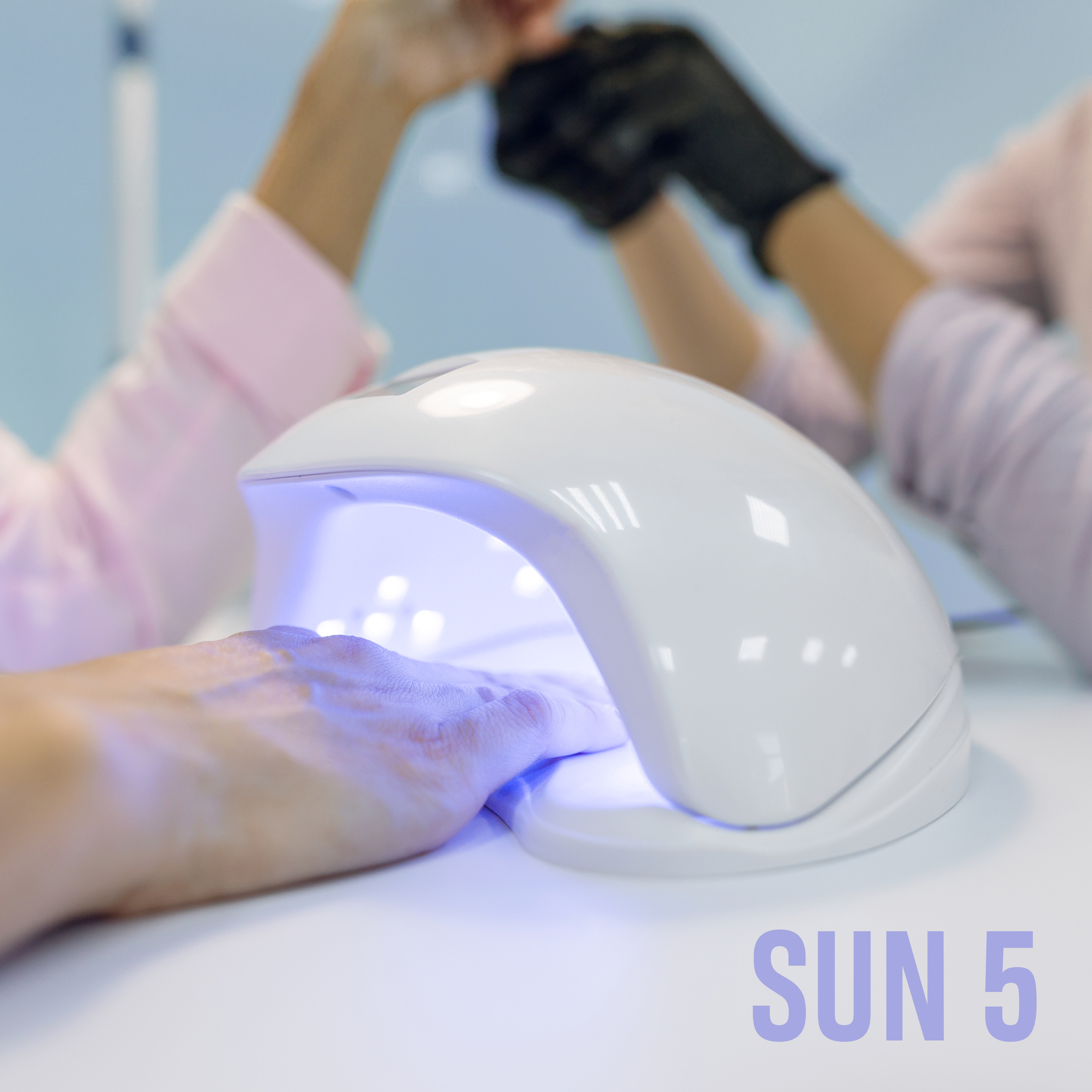 SUN 5 48W UV LED nail lamp with digital display and sensor: top quality of the latest generation