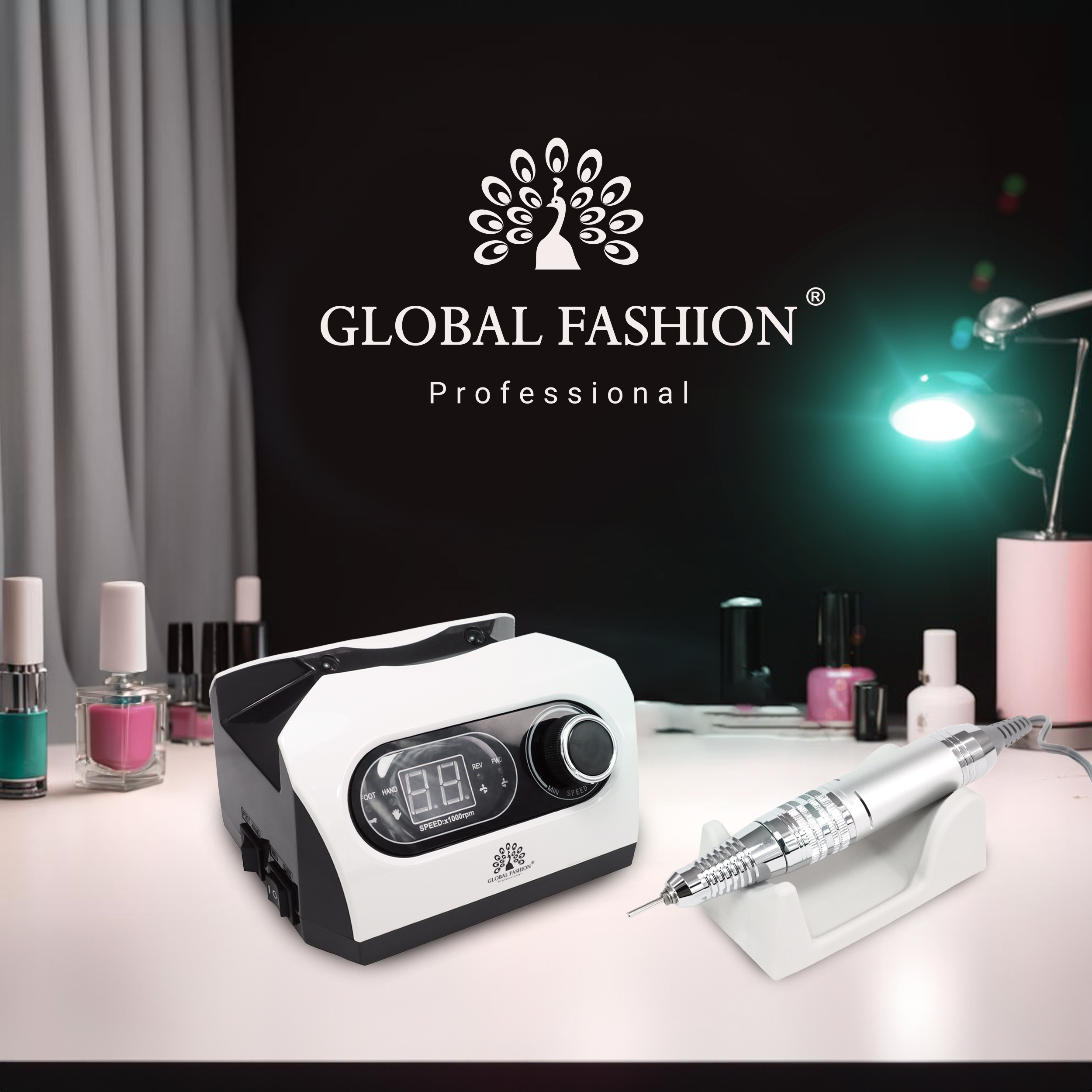 Electric nail drill ZS-717 Global Fashion 80W 50000 rpm - high quality at a good price
