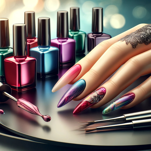 How to use coloured gel nail polish correctly